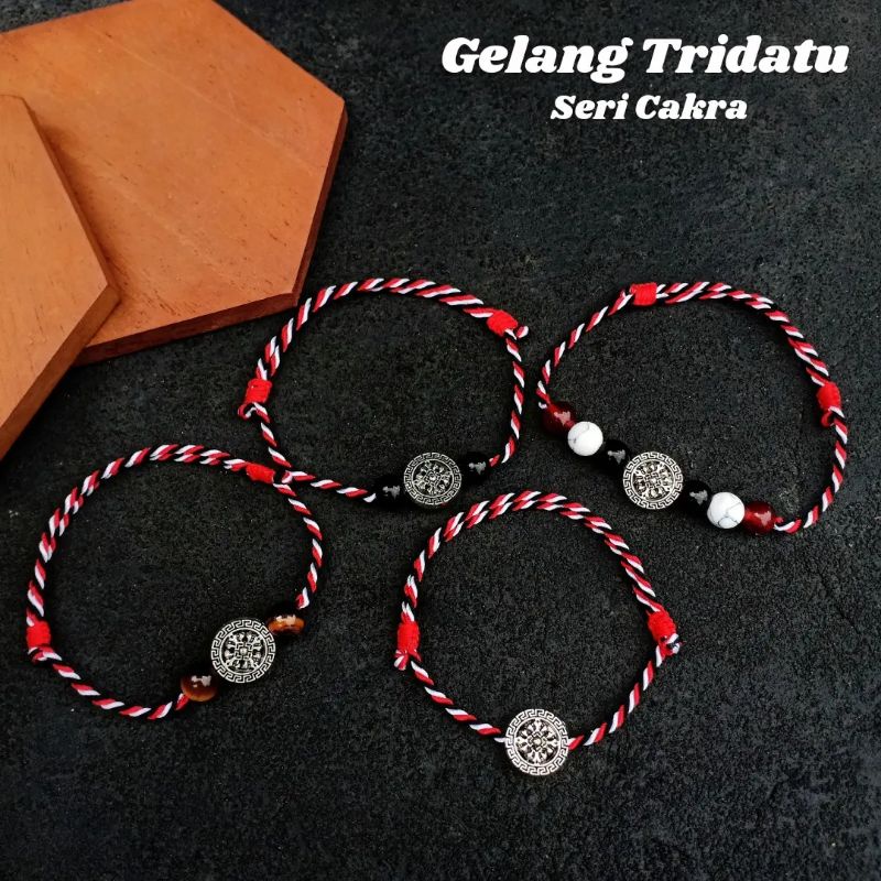 Gelang Tridatu Charm Cakra Sudarsana / Gelang Tridatu Tiger Eye / Gelang Tridatu Pria / Gelang Tridatu Khas Bali Unik / Gelang Pria Custom / Gelamg Batu Alam / Gelang Tiger Eye / Gelang Tridatu Bali / Gelang Batu Hitam / Gelang Pria / Gelang Wanita Murah