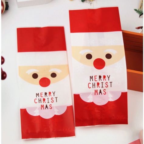 Image of PLASTIK NATAL  christmas ISI 10pcs cookies natal kantong packaging sale #5