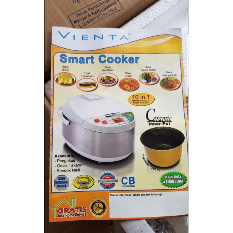 Vienta Smart Cooker 10 in 1 Multi Function