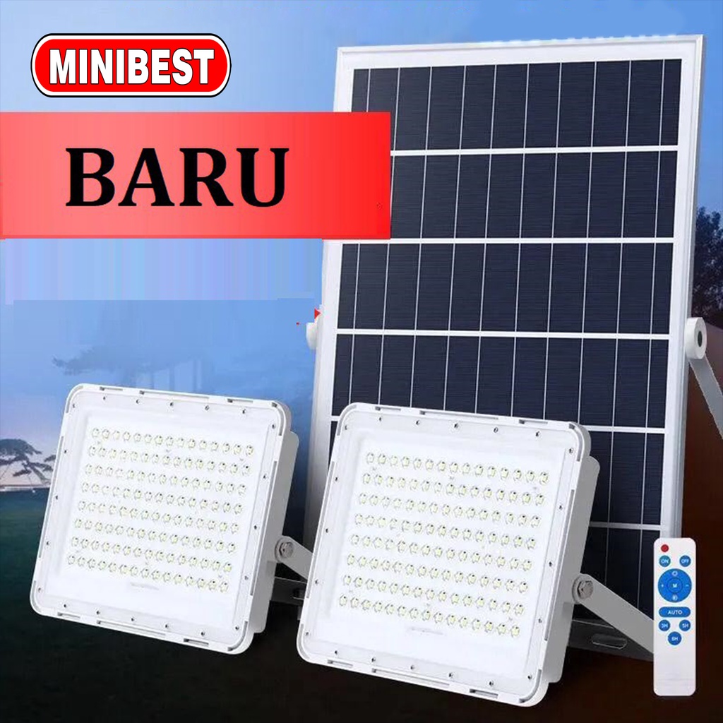 NEW LAMPU SOROT SOLAR CELL LED TENAGA SURYA - PANEL SURYA 100W SOLAR CELL