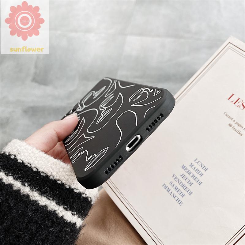 Casing Silikon TPU Xiaomi Redmi Note 9 9s 9Pro Note8 Redmi 10A 9 9C 9C NFC 8 8A DUAL 8A Pro Gambar Wajah Artistik