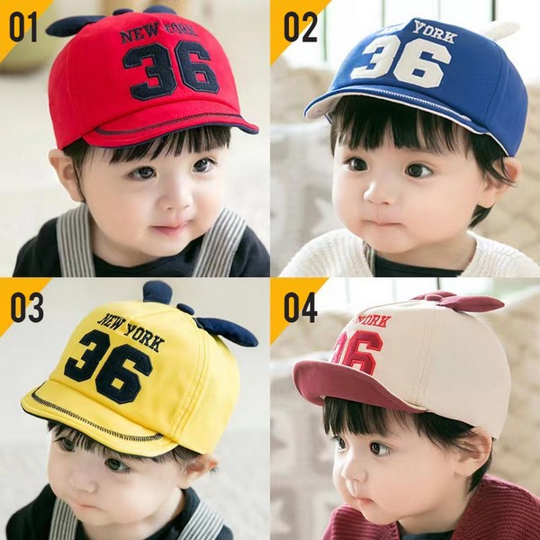 LID8036 - TOPI ANAK TELINGA NEW YORK 36 TOPI FASHION BABY HAT