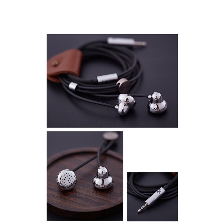 Ks Earphone In Ear Hifi Heavy Bass Bahan Kuningan