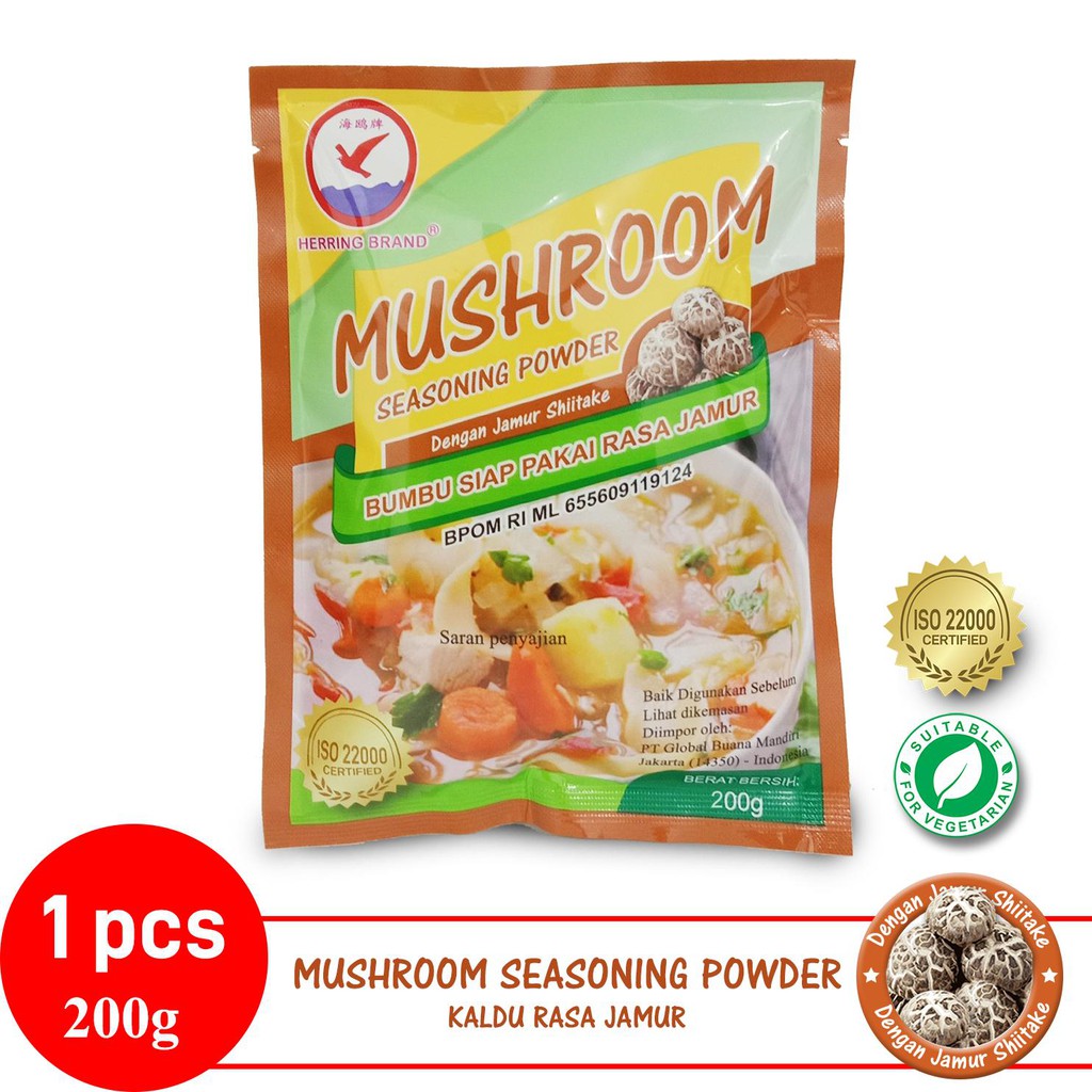

200 gr Kaldu Jamur Herring / Mushroom Seasoning / Kaldu Jamur Shitake