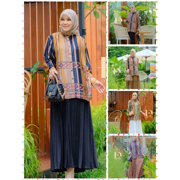 (23) DLOVERA ALIN  Baju Atasan Kemeja Wanita Terbaru Aline Shirt By D'Lovera. TZY.Olshop