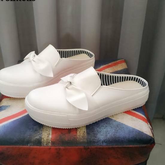 Tenzo Shoes ORIGINAL - Sepatu sandal Slip On Wanita tutong kumis 5 warna sol karet premium