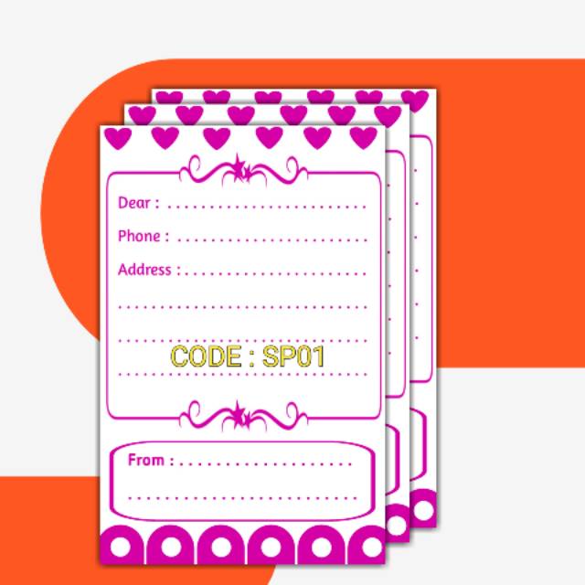 

Stiker Pengiriman Polos Memanjang Murah - Label Packing Online