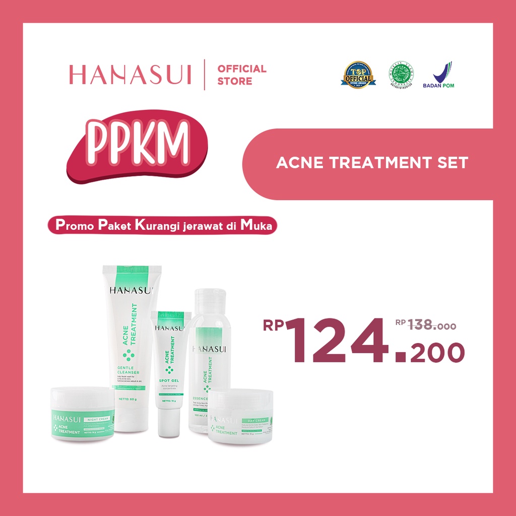 Rangkaian Hanasui Acne Treatment Series | Shopee Indonesia