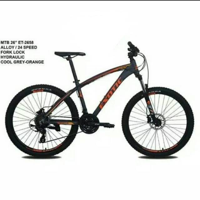 Sepeda mtb 26 inch exotic Et 2658 hidrolik hydraulic