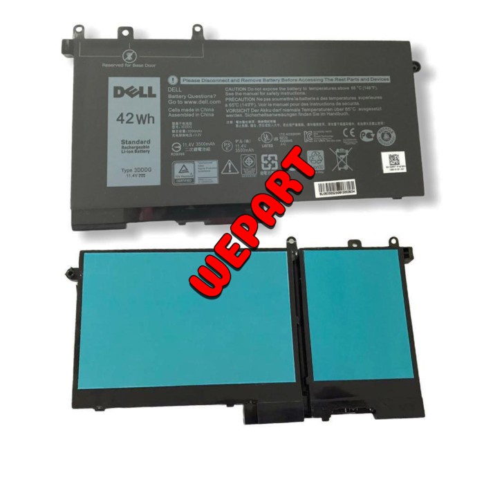 Baterai Laptop DELL LATITUDE 5290 5280 5288 5290 3DDDG 83XPC 93FTF