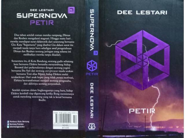 Preloved Supernova 3 Petir Dee Lestari Shopee Indonesia