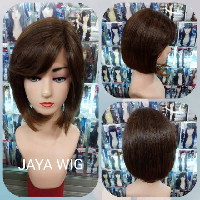 LACE WIG BOB PENDEK /RAMBUT PALSU /WIG PENDEK