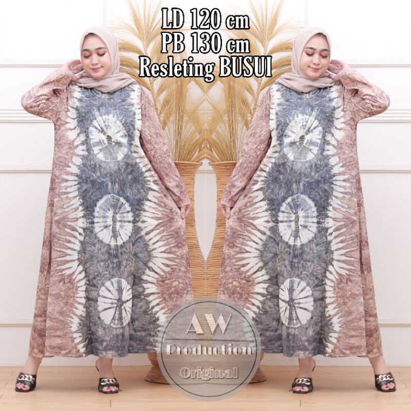 DASTER KAOS JUMBO ABSTRAK LENGAN PANJANG BUSUI BUMIL KEKINIAN HOMEDRESS WANITA BATIK PEKALONGAN TERBARU