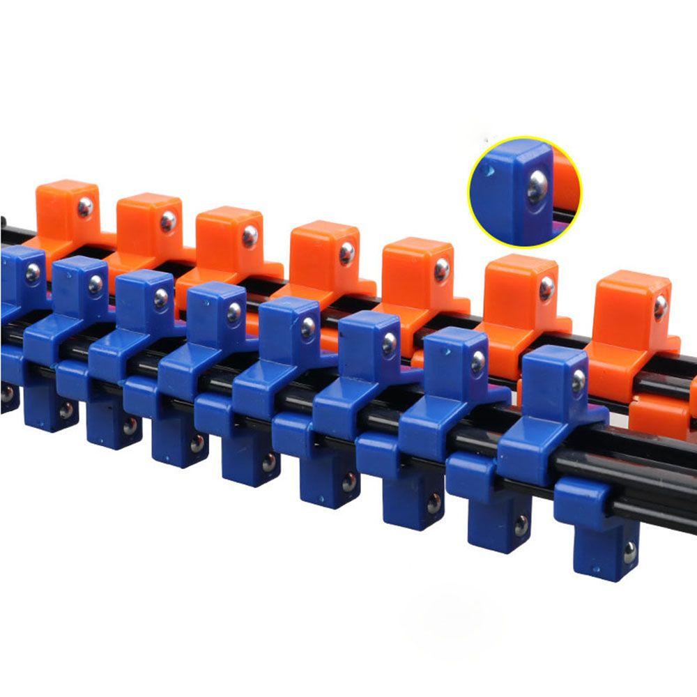 Solighter Socket Wrench Holders Universal Klip Rel Dinding Holder Alat Rumah Penyimpanan Kunci Pas Organizer