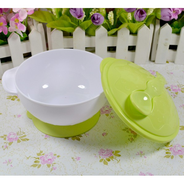 BSS Set Mangkok Makan Bayi sendok Anti Slip BPA FREE