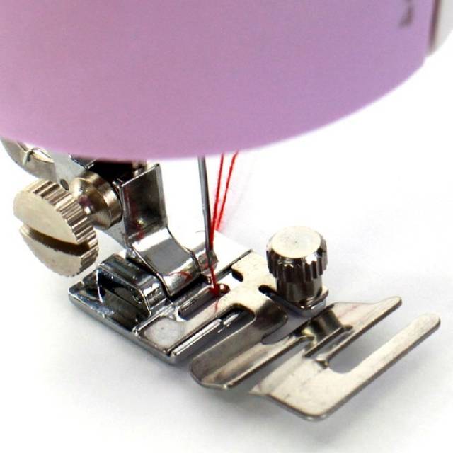 Edge Stitcher Foot - Sepatu Jahit Pasang Pita Karet - Tali Karet - Lace untuk Mesin Jahit Portable