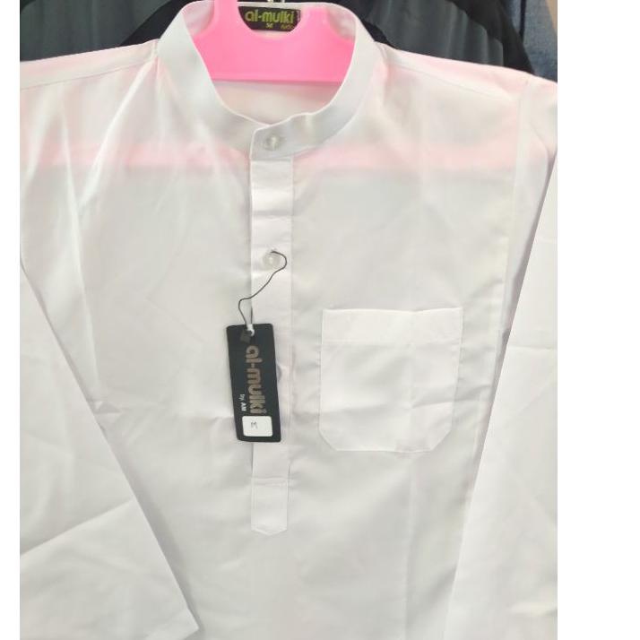 [SKU : RIINK] Gamis / Jubah Remaja /Anak Tanggung Lengan Panjang Putih Al-Mulki