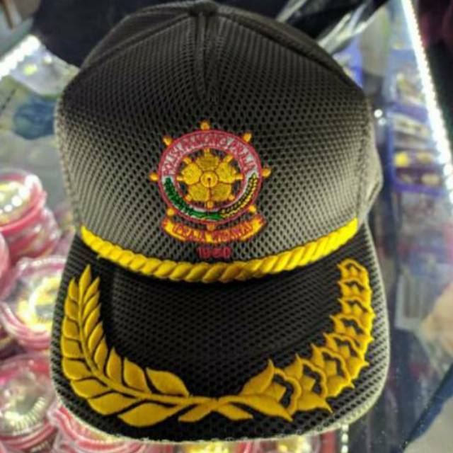 TOPI POLPP hitam dan hijau