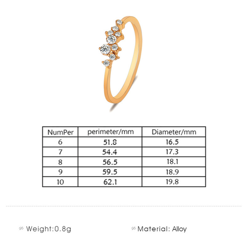 Cincin Lapis Emas 18k Dengan Berlian Imitasi Untuk Wanita