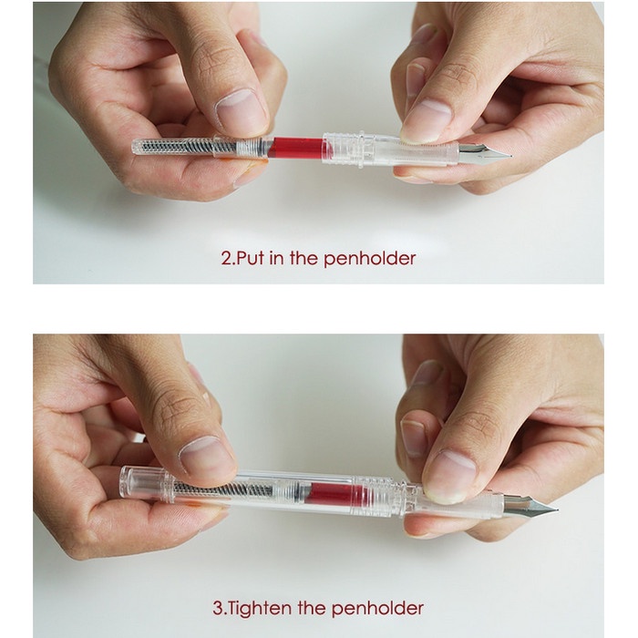 

Eklusif Fountain Pen Isi Ulang Dengan Tabung Transparan Cartridge Terbatas