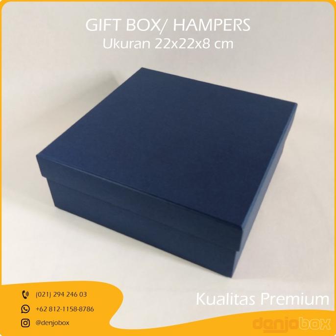 

Premium Product!!! Gift Box/ Hampers/ Kotak Kado Polos Uk. 22X22X8 Cm, Dark Blue-Premium - Paling Dicari