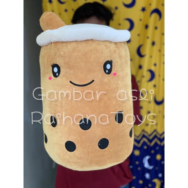 Boneka Boba milk tea brown sugar jumbo hadiah anak anak / boneka hadiah anak promo / boneka murah