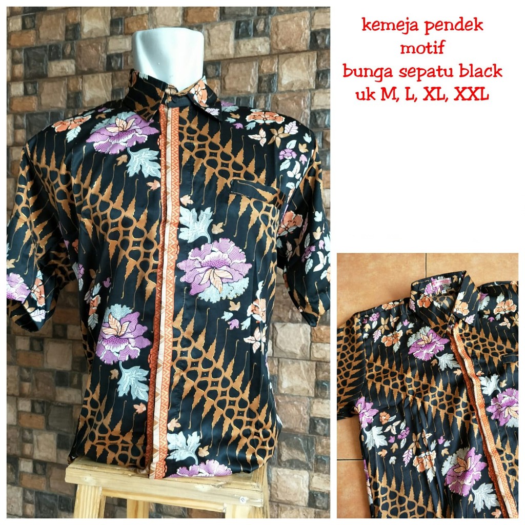 SB Collection Atasan Kemeja Ciko Lengan Panjang Batik Pria