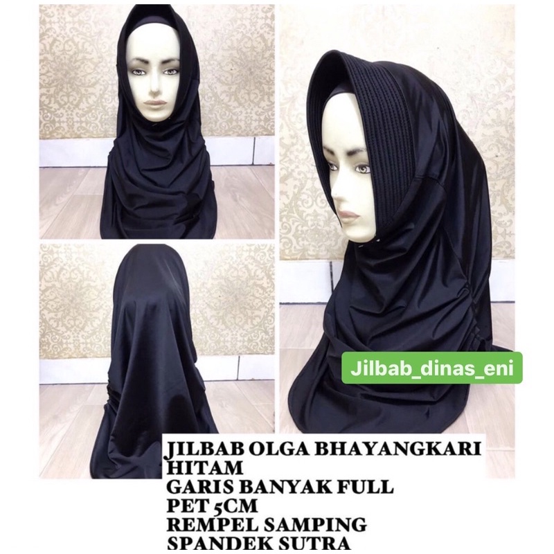JILBAB OLGA BHAYANGKARI HITAM