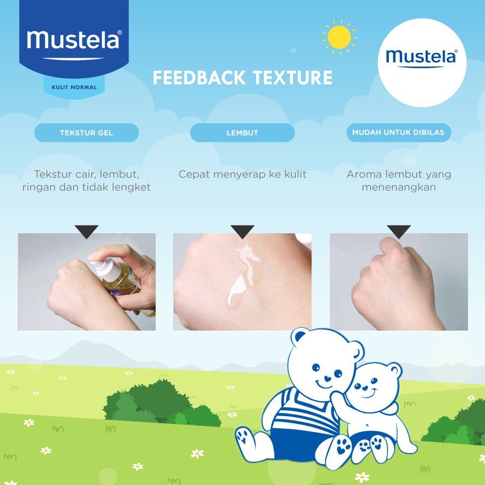 Mustela Normal Skin Hydrabebe Facial Cream - Body Lotion Untuk Bayi Kulit Normal Mustela