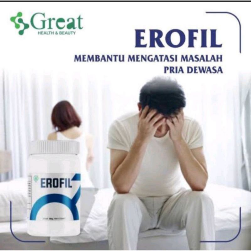 Jual Obat Herbal Erofil Suplemen Pria Dewasa Penunjang Performa Tahan