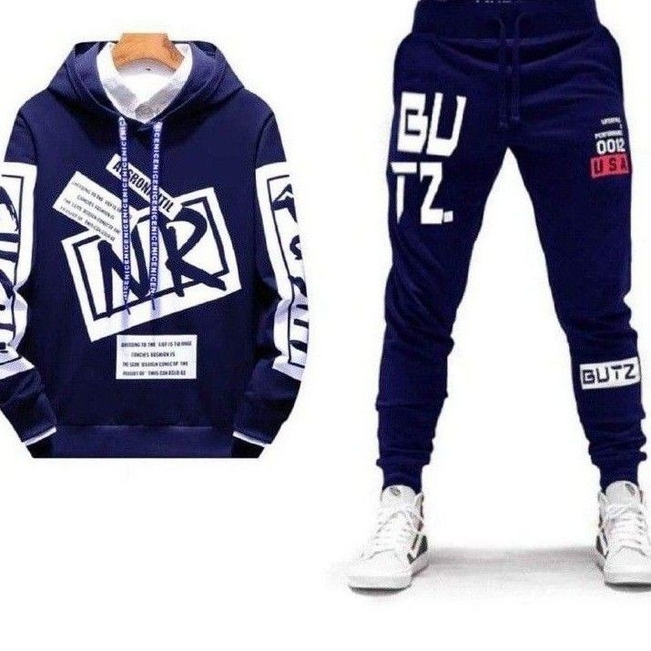 N_S Stelan Pria/Wanita 1Set Hoodie Panjang+Celana Jogger New_Rums