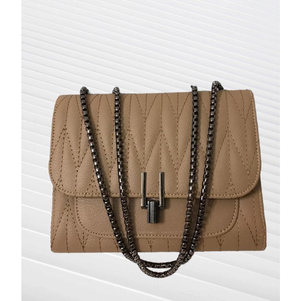 Slingbag Tas Syakira Black Rantai Hitam Wanita Selempang IRVANBAGSHOP