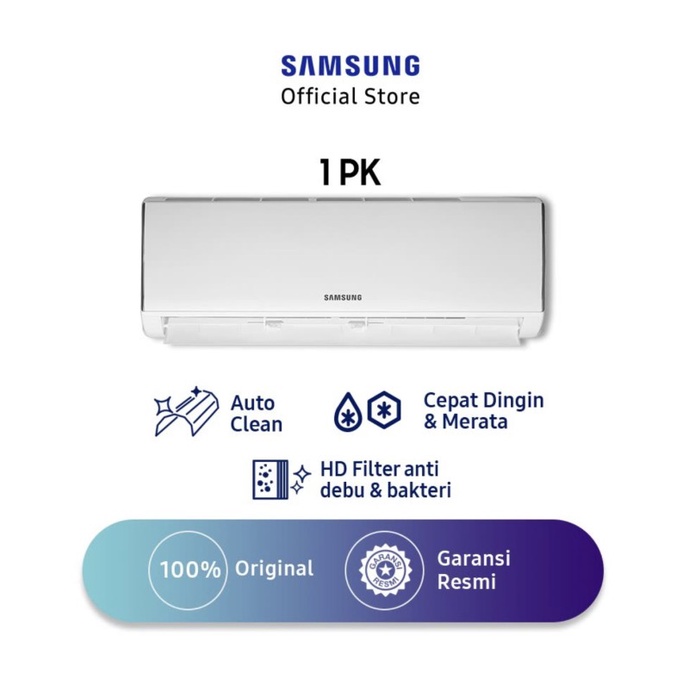 SAMSUNG AC Standard 1 PK AR09NRFLDWKNSE [INDOOR + OUTDOOR UNIT ONLY]