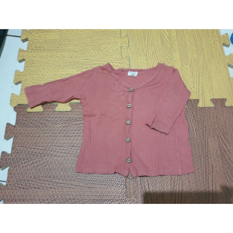 preloved cardigan rib bohobaby