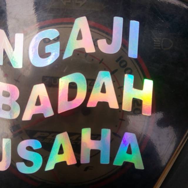 

Sticker Harta Tahta - Sticker Nama 3 Kata / Hologram / Stiker Cutting Kata kata