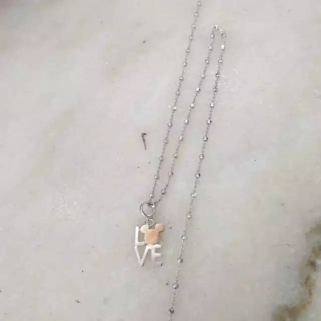 KALUNG EMAS JEDAR LIONTIN MICKEY LOVE