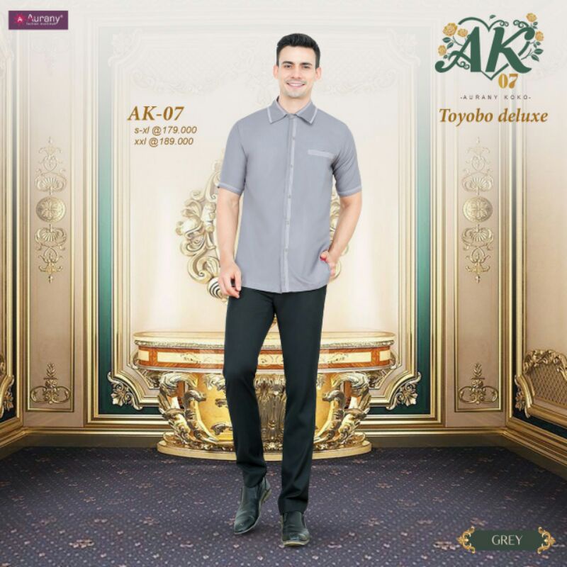 BAJU KOKO AK 07 GREY BY AURANY