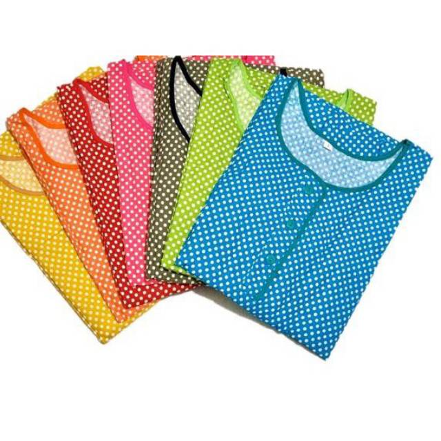 Daster polkadot/daster katun/daster selutut/grosir daster