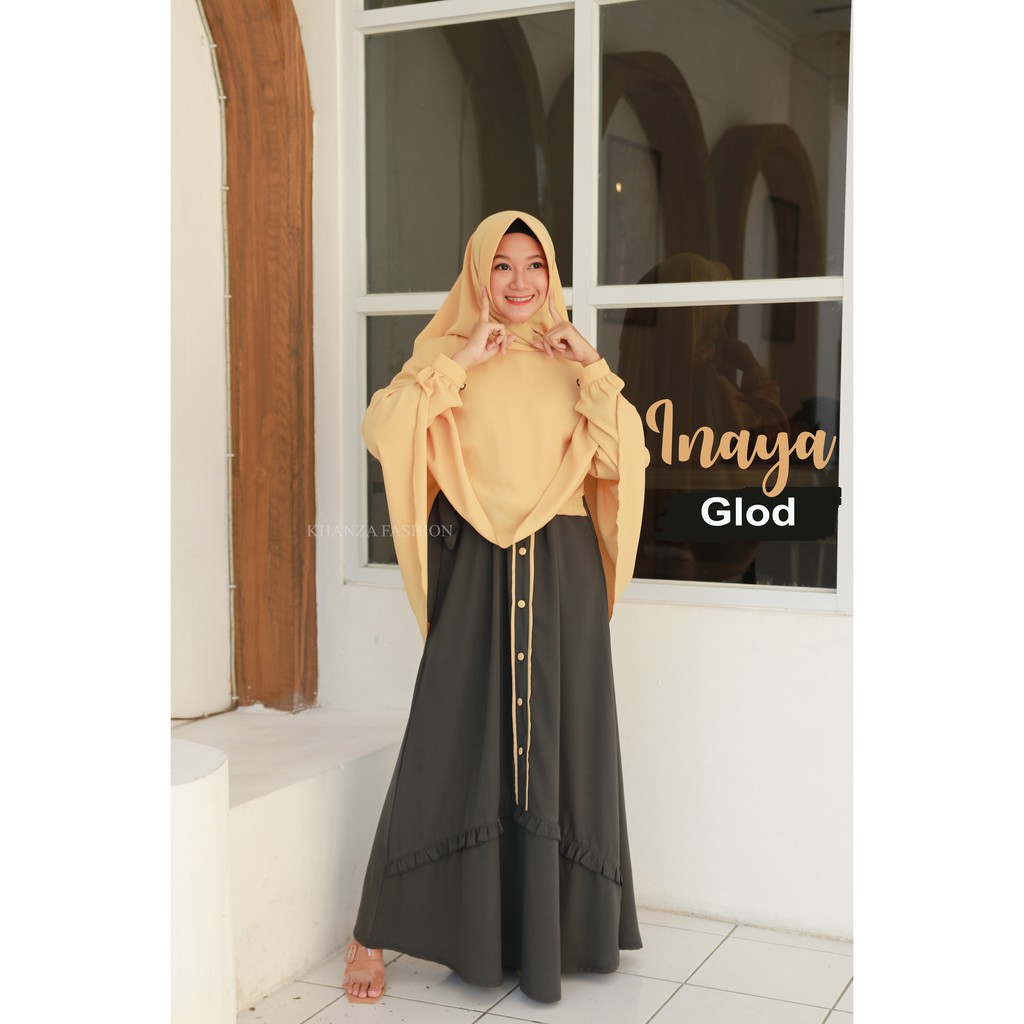 Ready stock set inaya original hijab syar`i