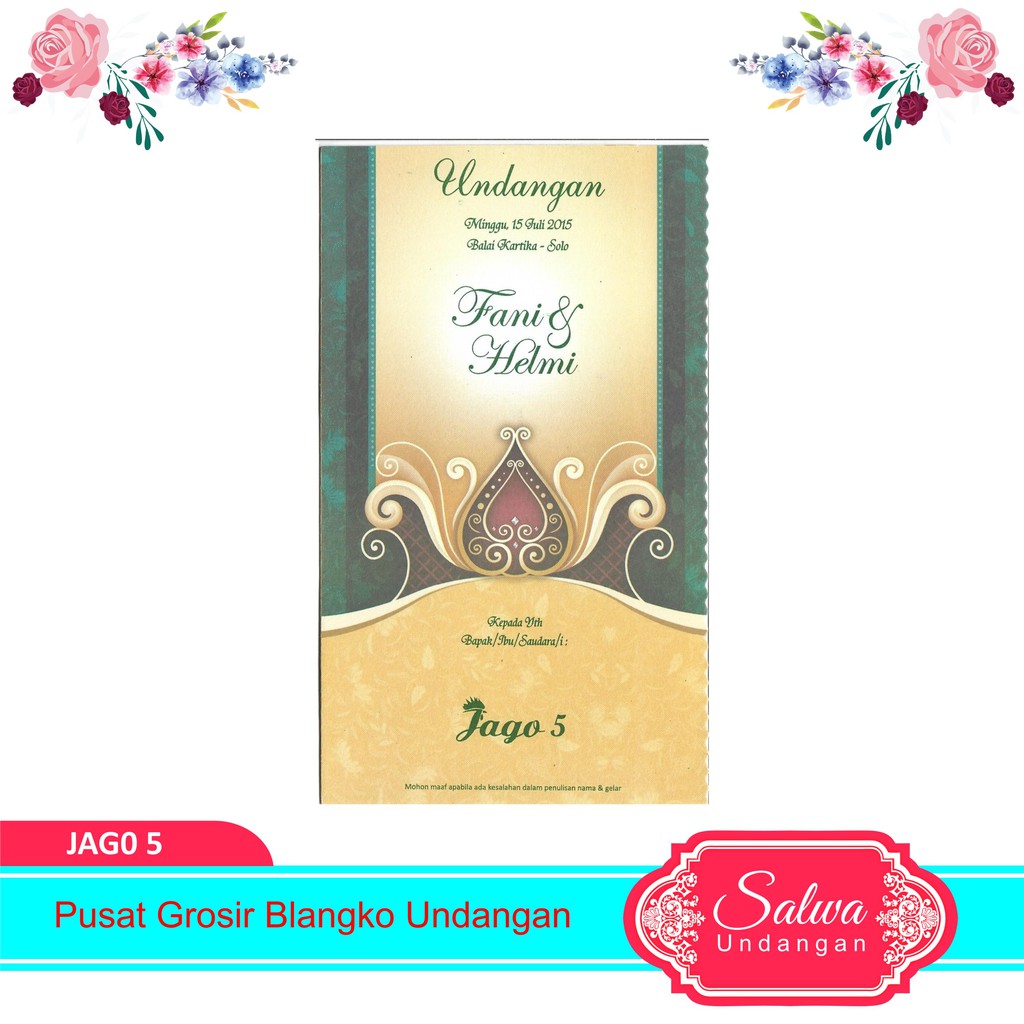 Blangko Undangan Jago 5 Harga Murah