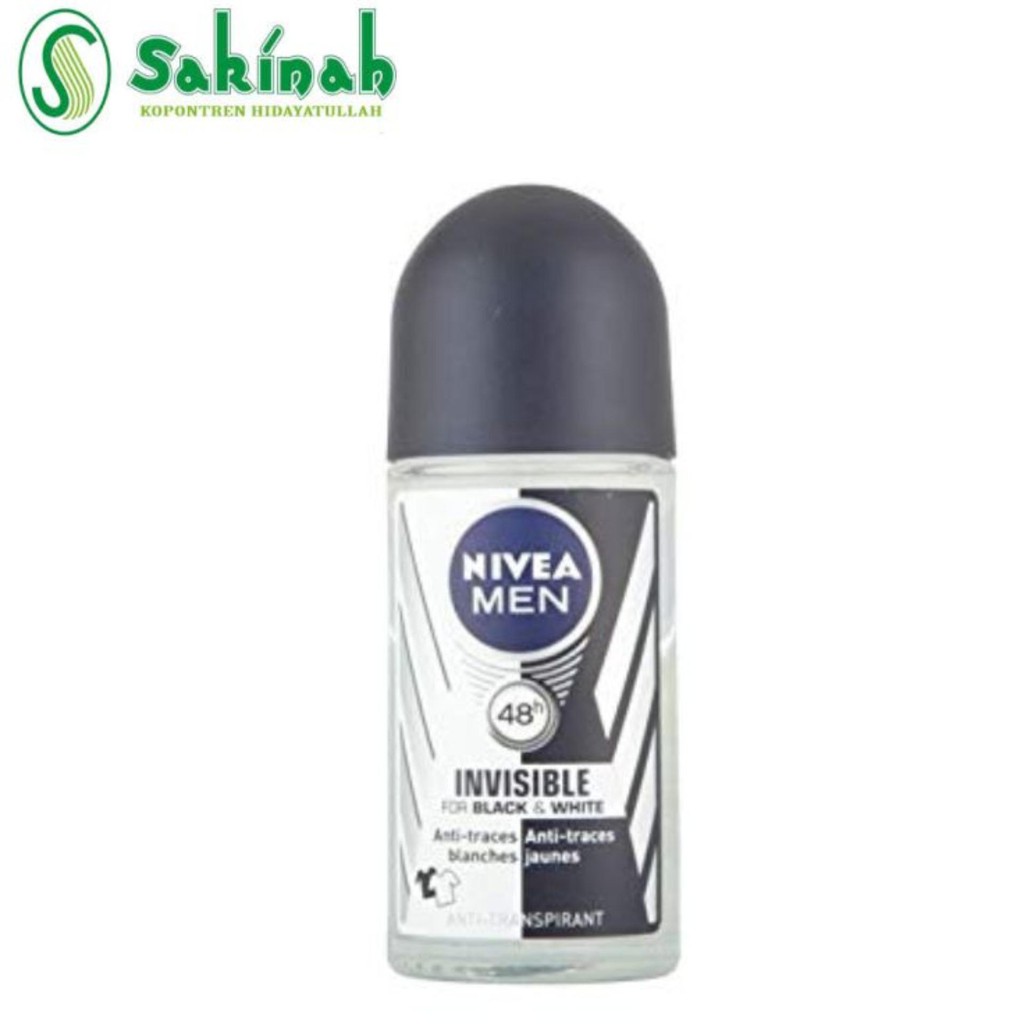 NIVEA MEN DEODORANT ROLL ON 25ML INVISIBLE