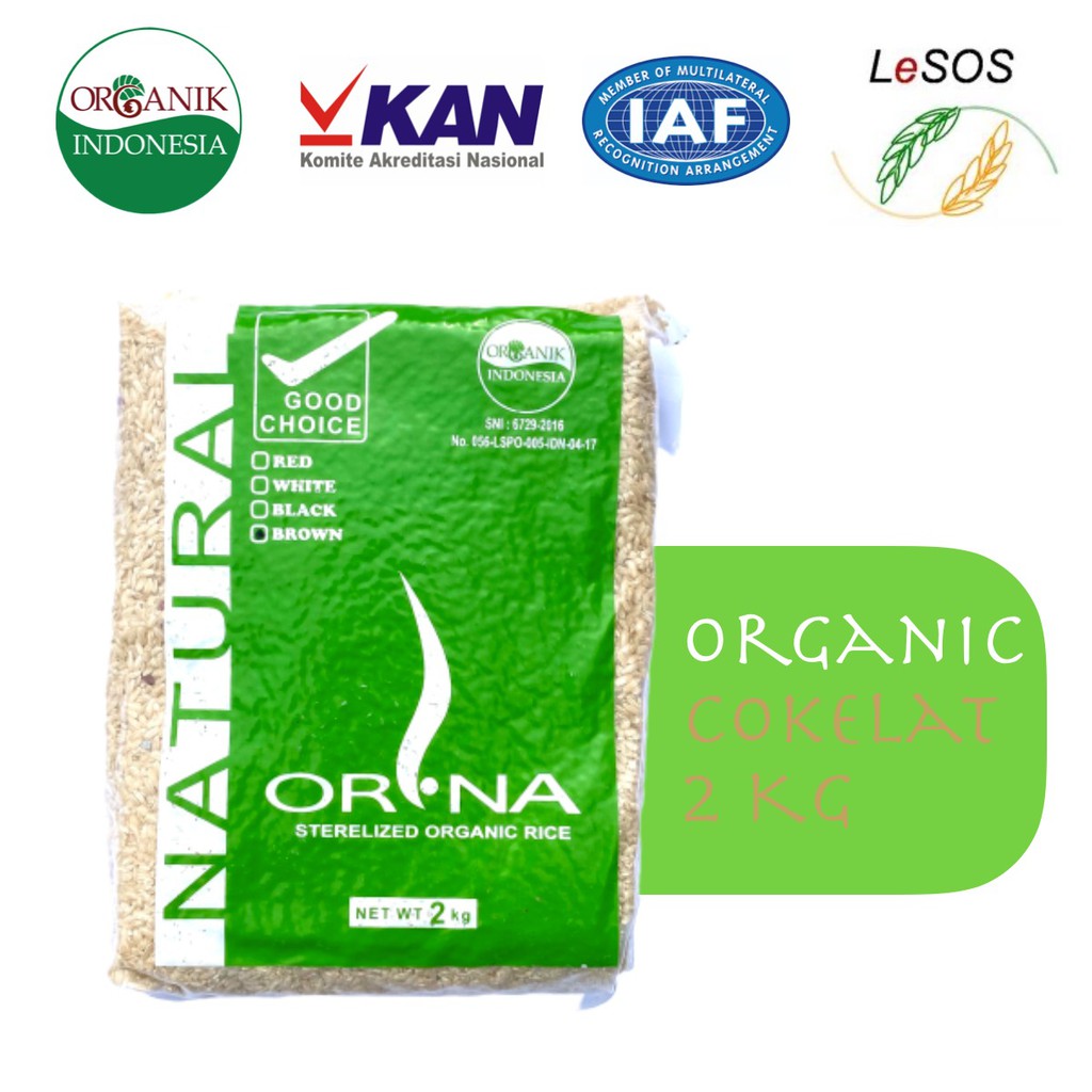 

Beras Coklat Organik ORNA 2kg