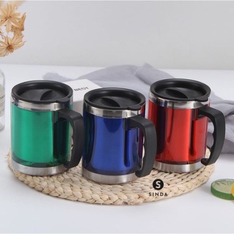 MUG KANTOR/ THERMOS MUG/ GELAS CANGKIR STAINLESS