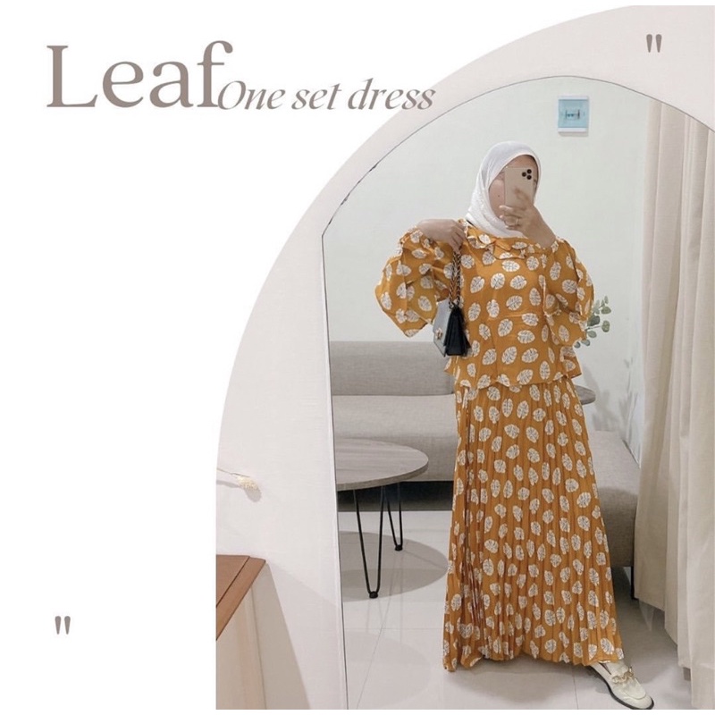 Leaf oneset dress