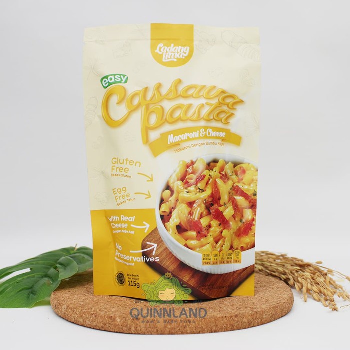

PASTA-ANEKA- CASSAVA PASTA MAC & CHEESE 115GR - LADANG LIMA -ANEKA-PASTA.