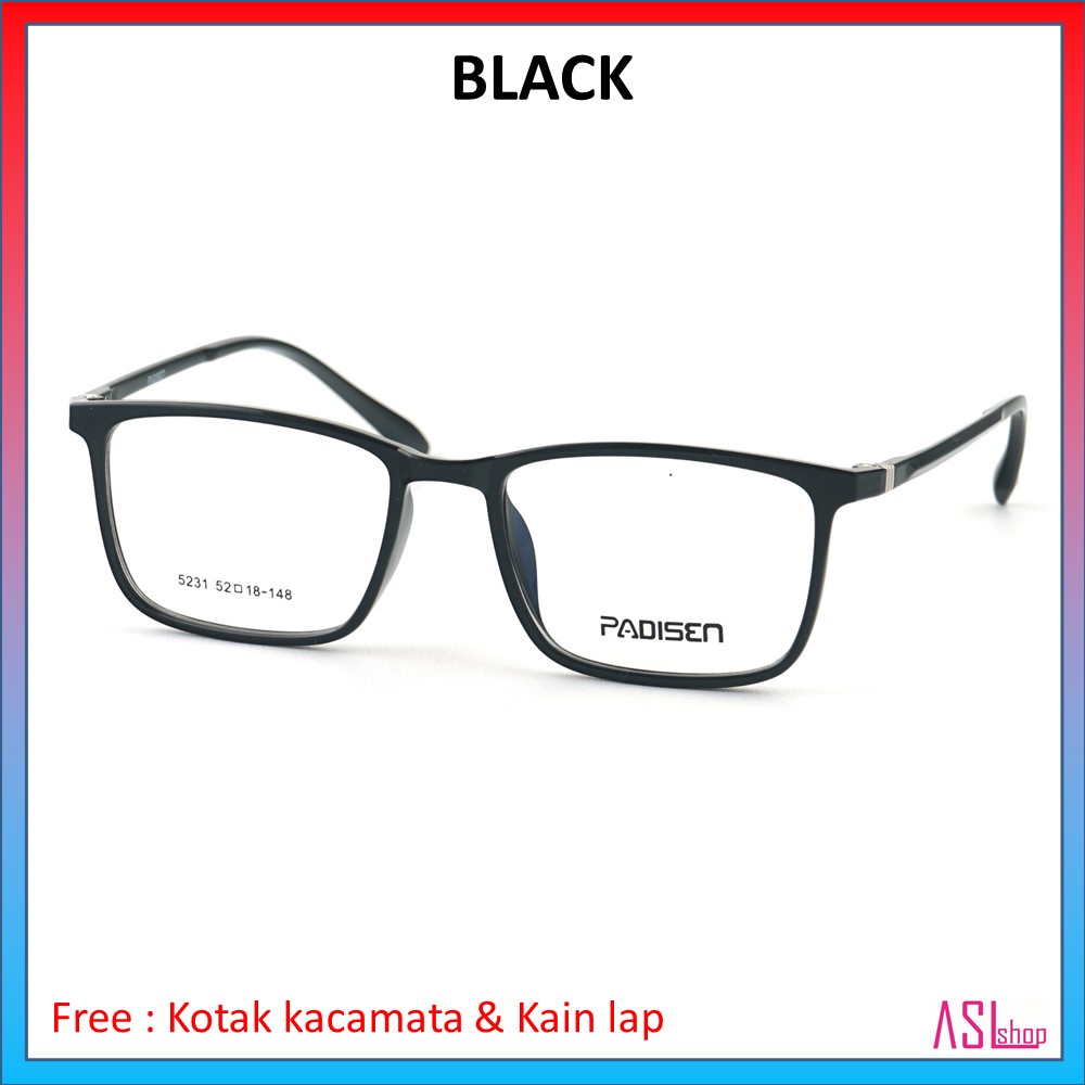 FRAME DAN KACAMATA MINUS (PADISEN TR 5231) RINGAN DAN LENTUR