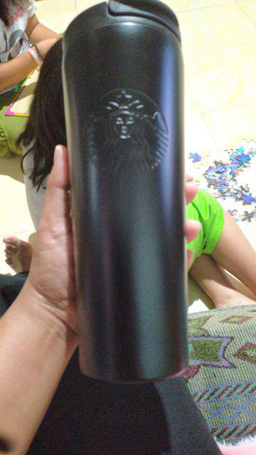 Starbucks Tumbler Siren Black Matte Troy Limited Rare Stainless