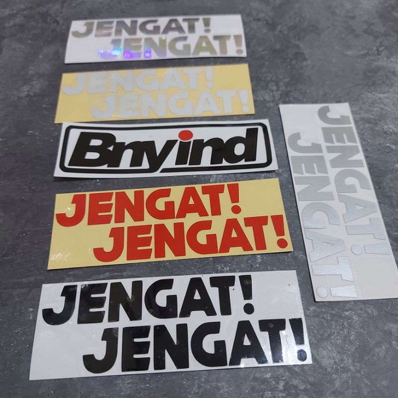 STICKER JENGAT JENGAT CUTTING