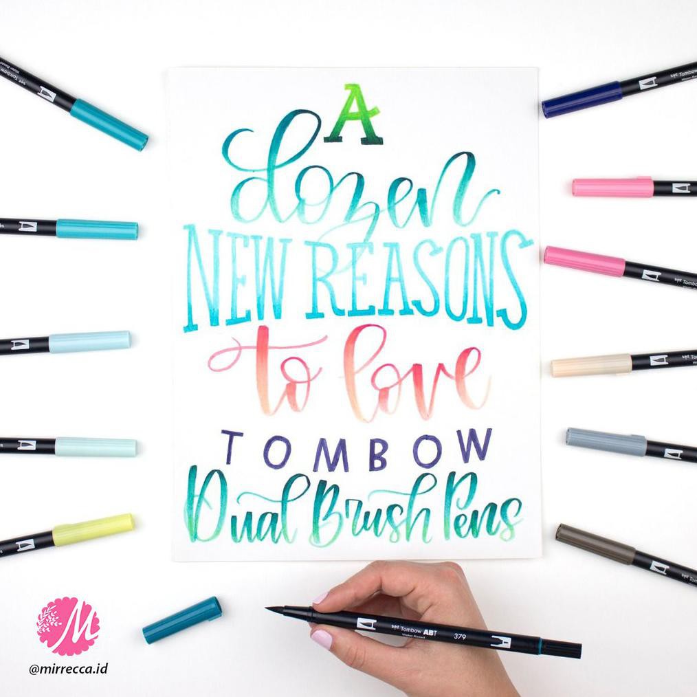 

TOMBOW ABT DUAL BRUSH PEN 12 NEW COLORS / 12 WARNA BARU PENA KUAS ART SUPPLIES COLLECTION