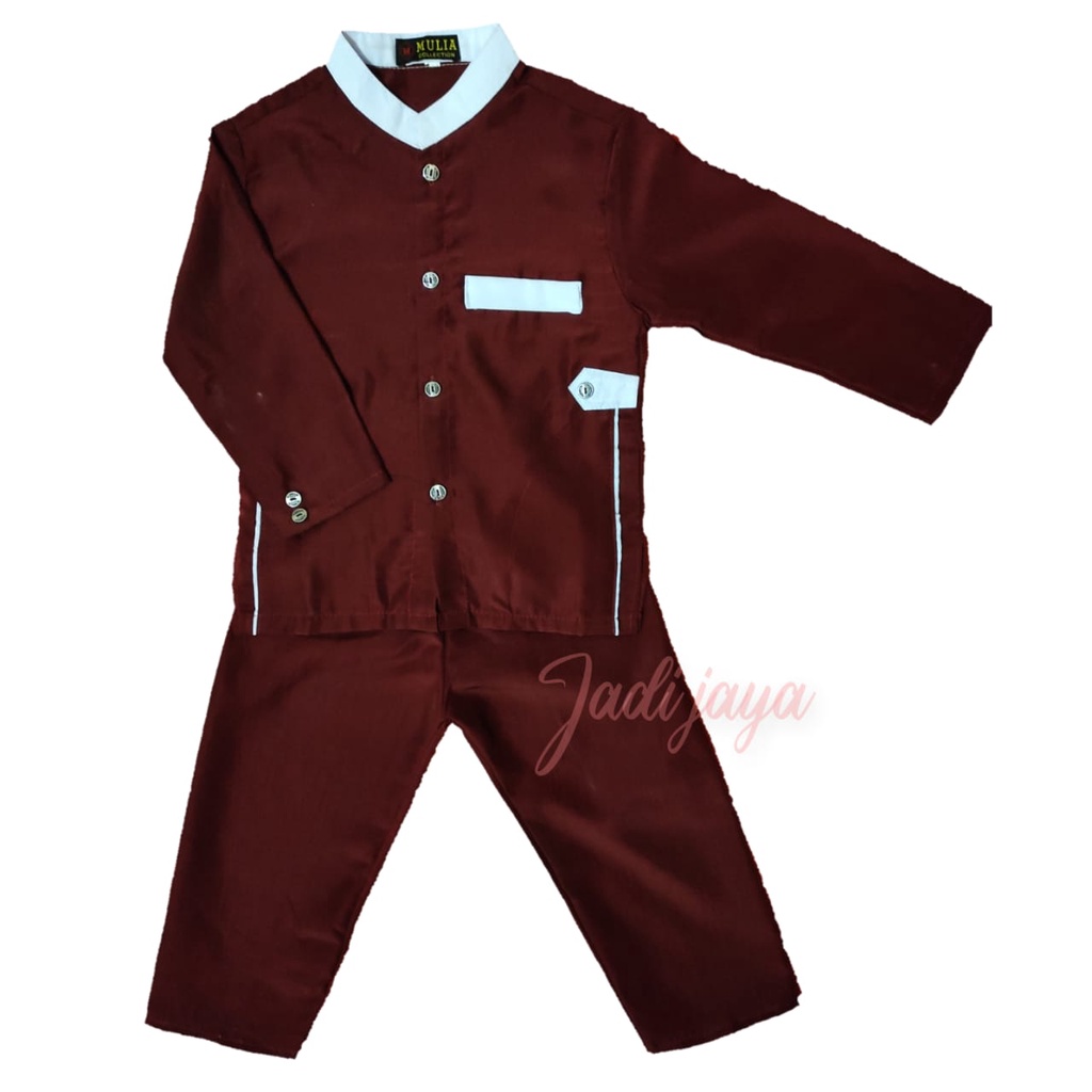 SETELAN JASKO ANAK MERAH MAROON